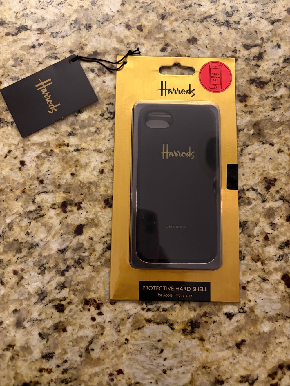Harrods Black Protective Hard Shell Phone Case for iPhone 5/5S